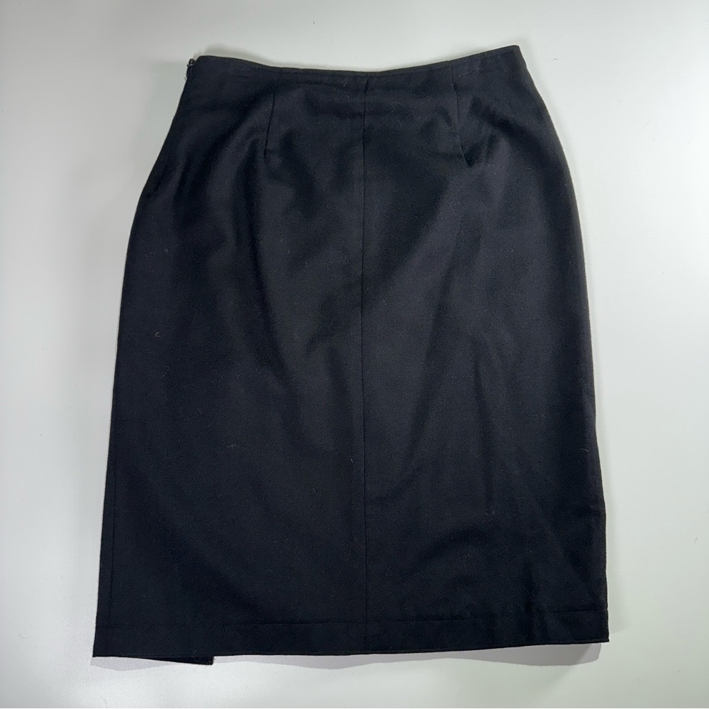 Harris Wallace workwear wool pencil skirt tailored vented classic fit size 8 - Picture 7 of 12